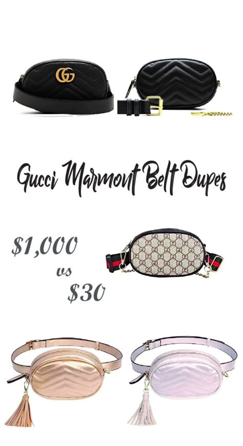 belt bag gucci dupe|alternative to gucci belt.